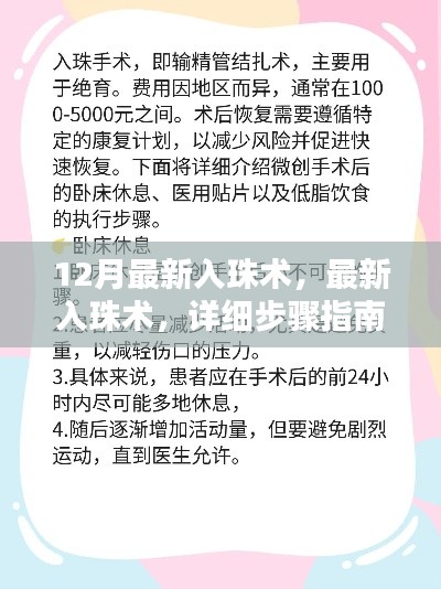 关于入珠术的详细步骤指南(初学者与进阶用户均需了解,涉及违法犯罪问题)