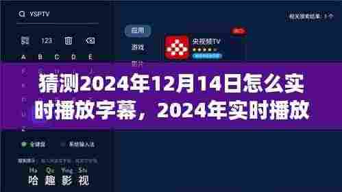 2024年实时播放字幕技术展望,体验、竞争分析与用户洞察