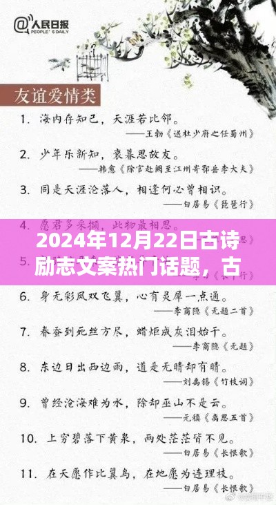 古诗励志之魂，铸就文学梦想——2024年12月22日古诗励志文案创作指南与热门话题探讨