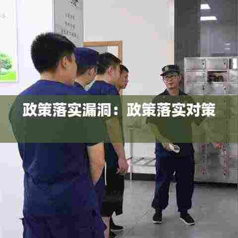 政策落实漏洞:政策落实对策