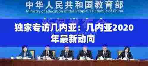 独家专访几内亚:几内亚2020年最新动向