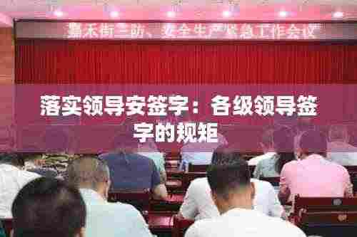 落实领导安签字:各级领导签字的规矩
