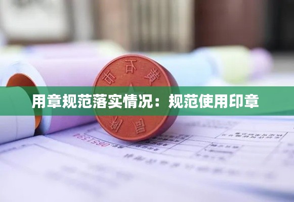 用章规范落实情况:规范使用印章