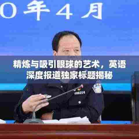 精炼与吸引眼球的艺术，英语深度报道独家标题揭秘