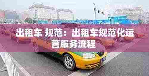 出租车 规范：出租车规范化运营服务流程 