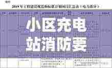 小区充电站消防要求规范：充电站消防设计规范 