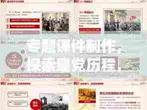 专题课件制作,探索建党历程,深化党的基本理论学习