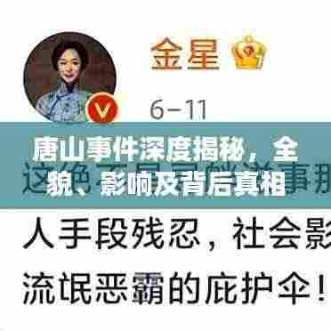 唐山事件深度揭秘,全貌、影响及背后真相