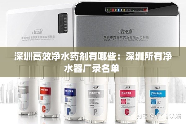 深圳高效净水药剂有哪些:深圳所有净水器厂录名单