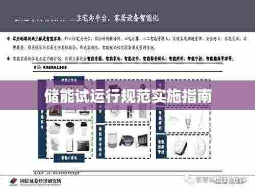 储能试运行规范实施指南
