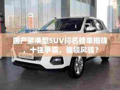 国产紧凑型SUV排名榜单揭晓，十强争霸，谁领风骚？