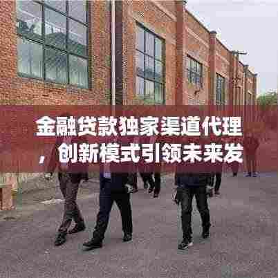 金融贷款独家渠道代理,创新模式引领未来发展之路