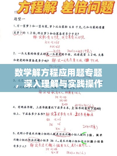 数学解方程应用题专题，深入理解与实践操作全攻略