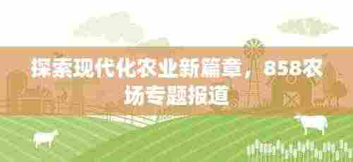 探索现代化农业新篇章,858农场专题报道
