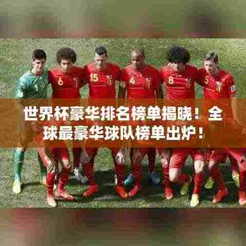 世界杯豪华排名榜单揭晓!全球最豪华球队榜单出炉!