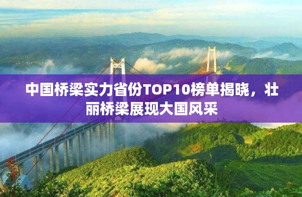 中国桥梁实力省份TOP10榜单揭晓，壮丽桥梁展现大国风采